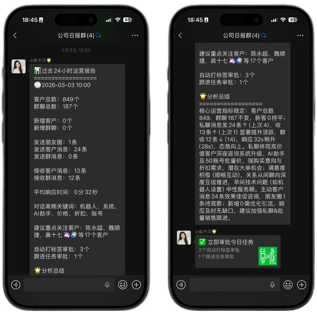 运营数据推送